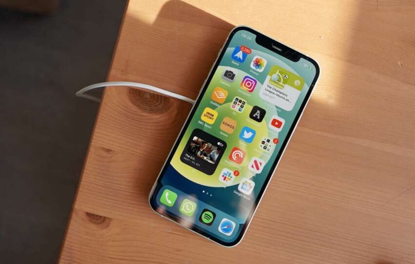 Iphone Charging in Progress