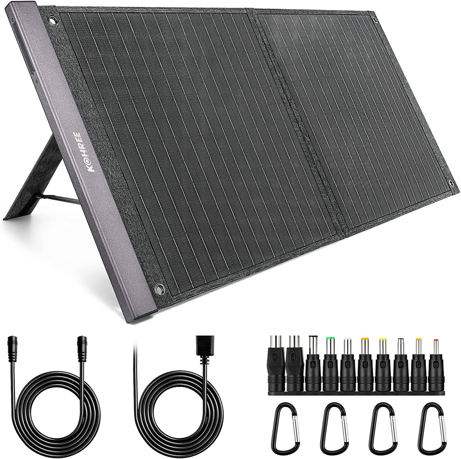 Kohree 100W Portable Solar Panel Waterproof Kohree 100W Portable Solar Panel Waterproof