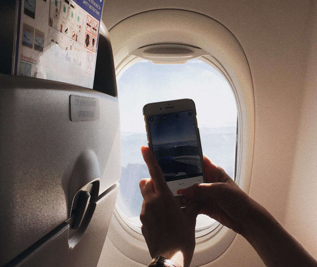 Take Photo in plane using iPhone Take Photo in plane using iPhone