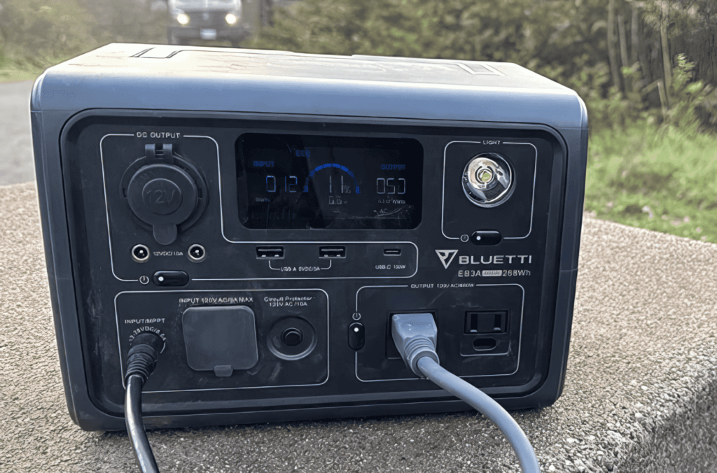 BLUETTI EB3A Portable Power Station On Table BLUETTI EB3A Portable Power Station On Table