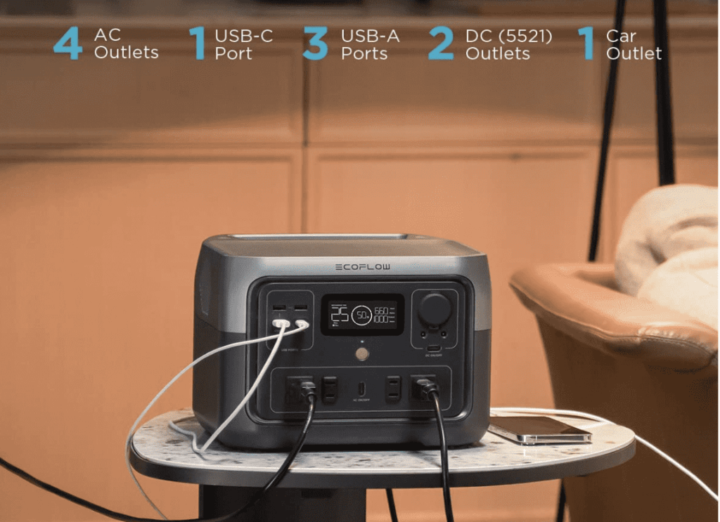 EF ECOFLOW RIVER 2 Max 512Wh Ports EF ECOFLOW RIVER 2 Max 512Wh Ports