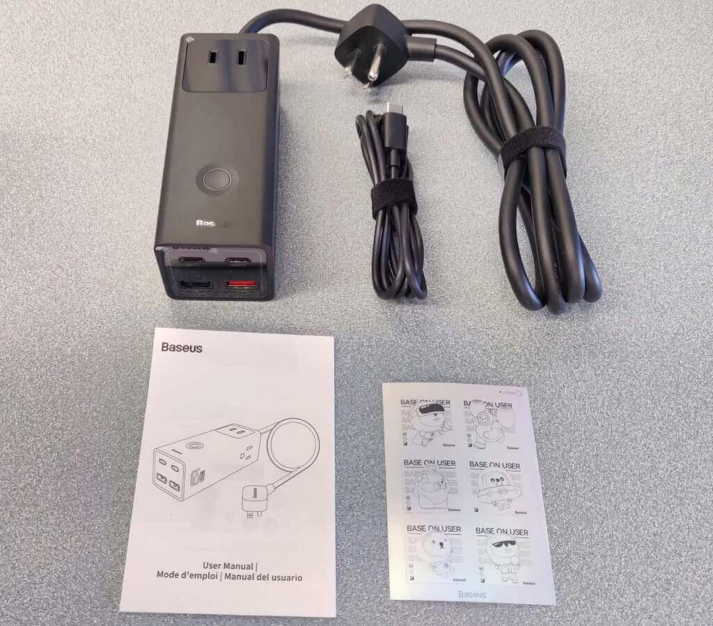 Baseus PowerCombo Pro 65W UNbox sendgadget Baseus PowerCombo Pro 65W UNbox sendgadget