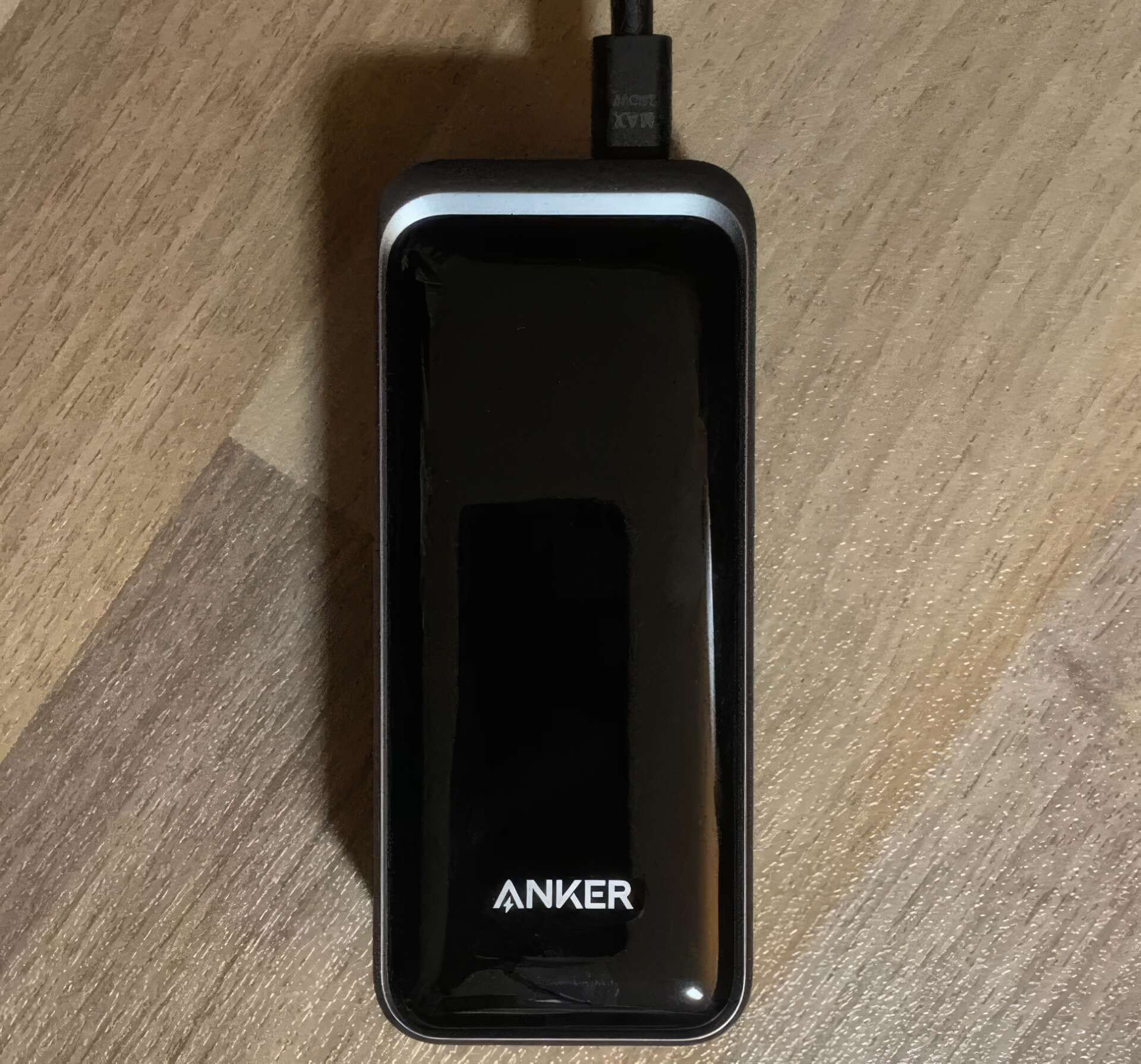 Anker Prime Power Bank on table Anker Prime Power Bank on table